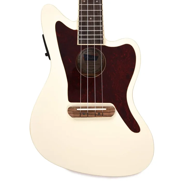 Fender Fullerton Jazzmaster Ukulele Olympic White