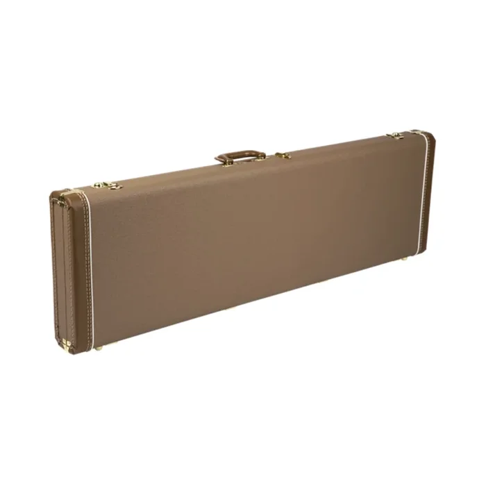Fender G&G Deluxe Jazz Bass Hardshell Case – Brown with Gold Plush Interior