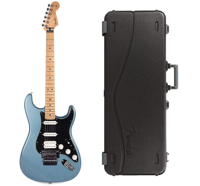 Fender Player Stratocaster Floyd Rose HSS MN Tidepool Bundle w/Fender Molded Hardshell Case