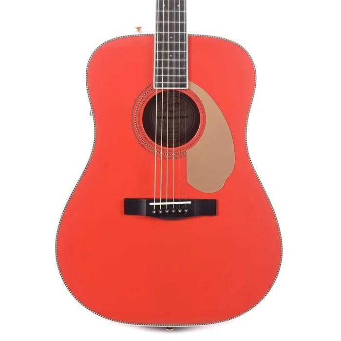 Fender PM-1E Limited Edition Paramount Series Dreadnought Fiesta Red