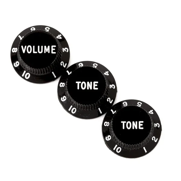 Fender Stratocaster Replacement Knobs For Fender Stratocaster – Black