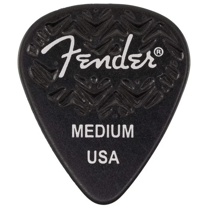 Fender Wavelength Picks 351 Medium Black 4 Pack (24) Bundle