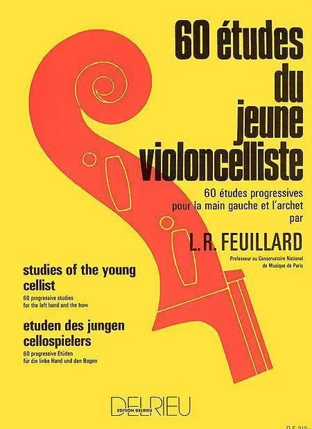Feuillard, 60 Studies for the Young Cellist (Delrieu)