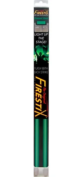Firestix FX12GR Light Up Drumsticks Green.
