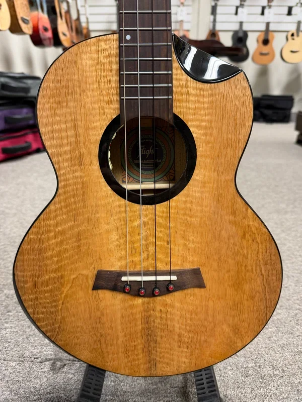 Flight Fireball Solid Mango Electric Baritone Ukulele – Pre Loved