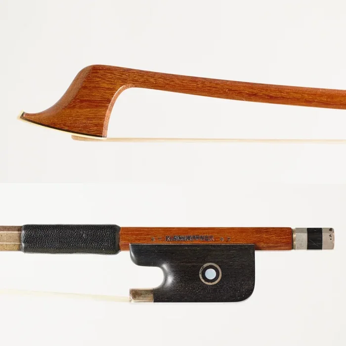 Four Star Kurt Schaffner Cello Bow, Silver Mounted.