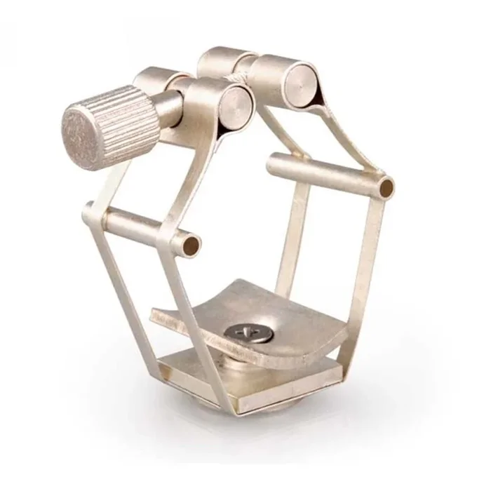 Francois Louis Pure Brass Ligature, Alto Saxophone, Size XL Silver for Hard Rubber Mouthpieces