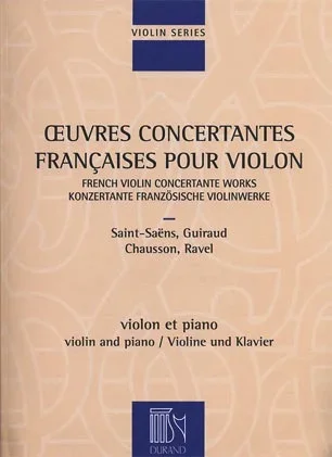 French Violin Concert Works-Oeuvres Concertantes Francaises (violin & piano)
