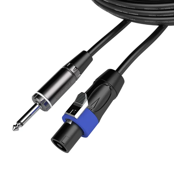 Gator CableWorks Composer Series 6 Foot TS to Twist Lock Connector Speaker Cable