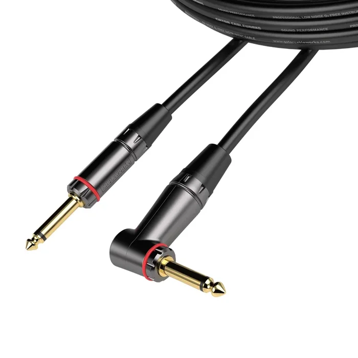 Gator CableWorks Headliner Series 30 Foot Straight to Right Angle Instrument Cable