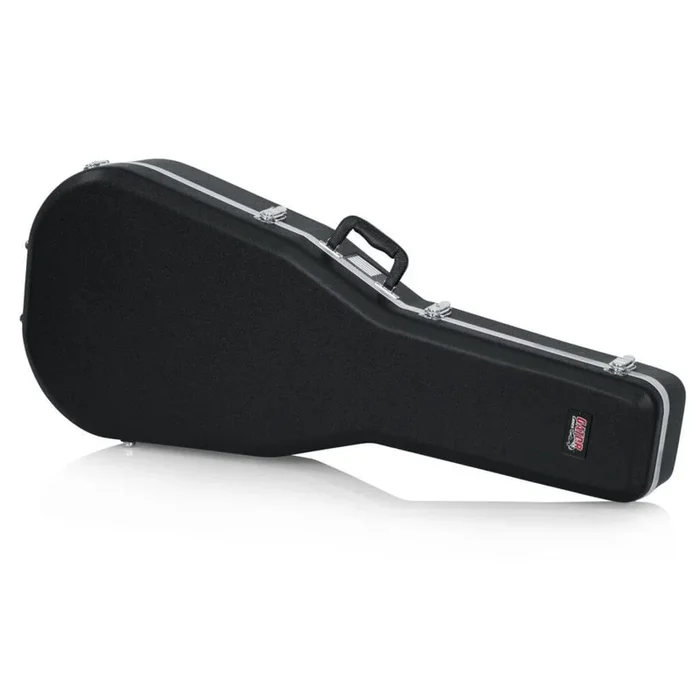 Gator Deluxe ABS Molded Case – Acoustic Dreadnought Guitar – Black Finish (GC-DREAD)