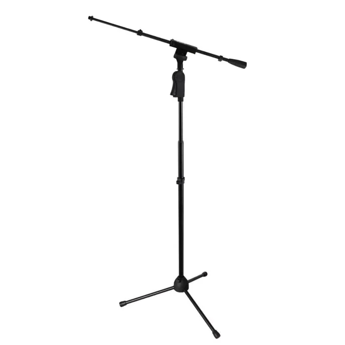 Gator Frameworks Tripod Mic Stand w/Telescoping Boom & Deluxe One-Handed Clutch