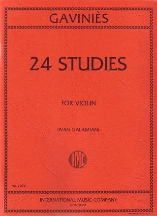 Gavinies, P. (Galamian): 24 Studies (violin) IMC