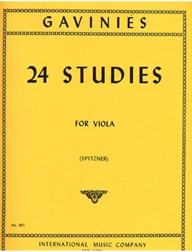 Gavinies, Pierre: 24 Studies for Viola