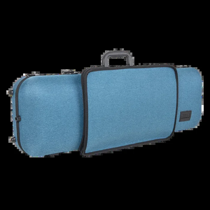 GEWA Bio-A Oblong Violin Case with Sheet Music Pocket 1/2-4/4 Blue