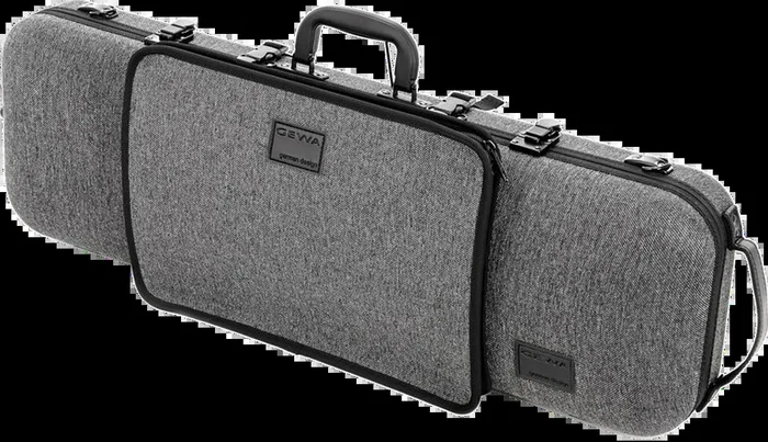 GEWA Bio-S Oblong Violin Case with Sheet Music Pocket 4/4 Black/Grey