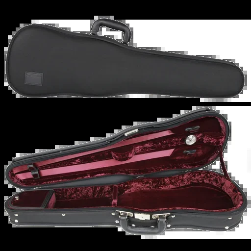 GEWA Liuteria Maestro Shaped Violin Case 4/4 Black with Red Interior