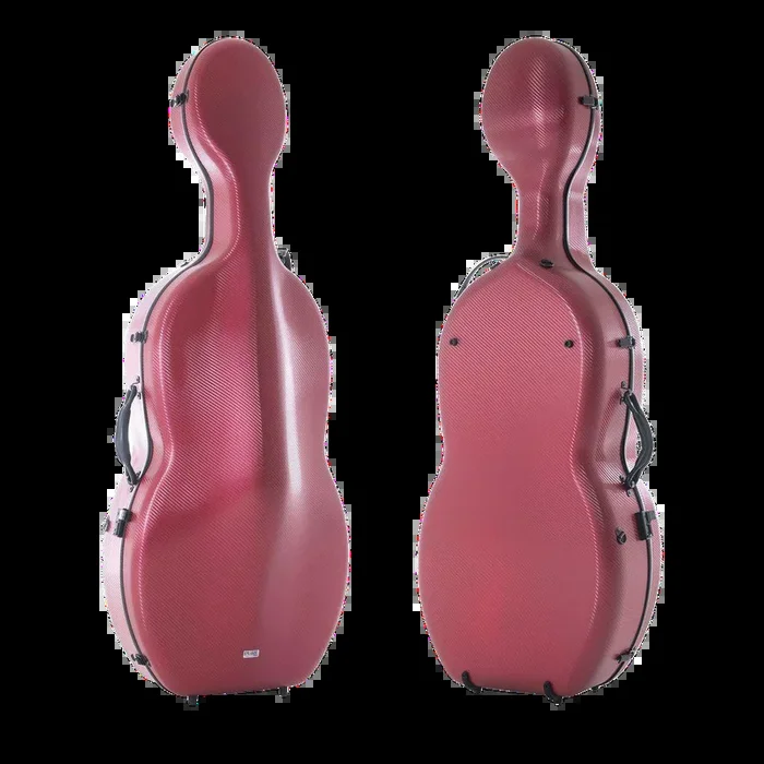 GEWA Pure Polycarbonate Cello Case with Wheels Red 4/4