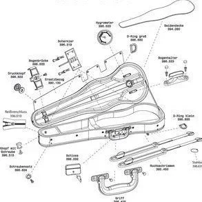 GEWA Replacement Cover for Maestro Shaped Violin Case