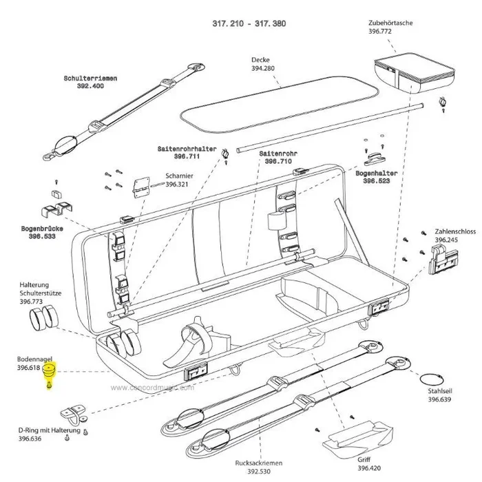 GEWA Replacement Foot for GEWA Violin case Idea 2.3