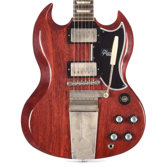 Gibson Custom 1964 SG Standard Reissue Cherry Red VOS Maestro Vibrola NAMM Show Display