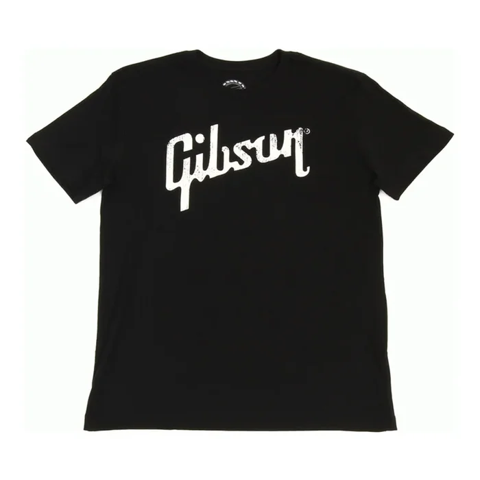 Gibson Distressed Gibson Logo T (Black) XXL