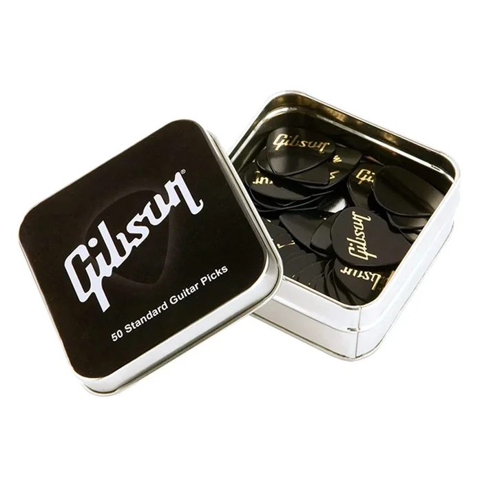 Gibson Gear Pick Tin/Pack of 50 Heavy