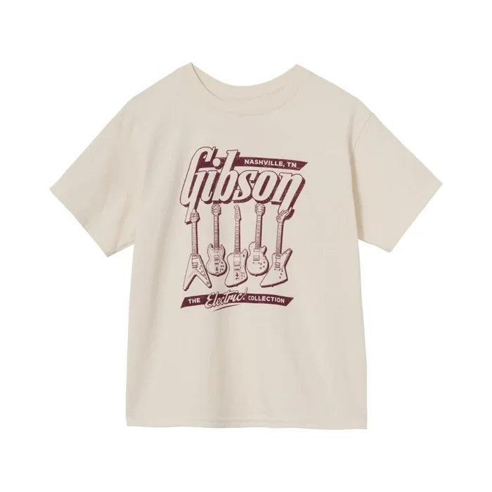 Gibson Kid’s Electric Collection Tee Cream – XL
