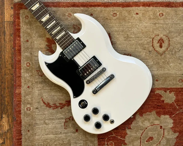 Gibson SG ’60s Tribute – Left Handed (Polaris White Refin)