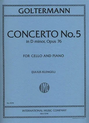 Goltermann, G: Concerto #5 in d minor Op.76 (cello/piano)