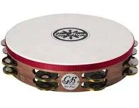 Gon Bops 10″ Headed Double Row Wooden Tambourine