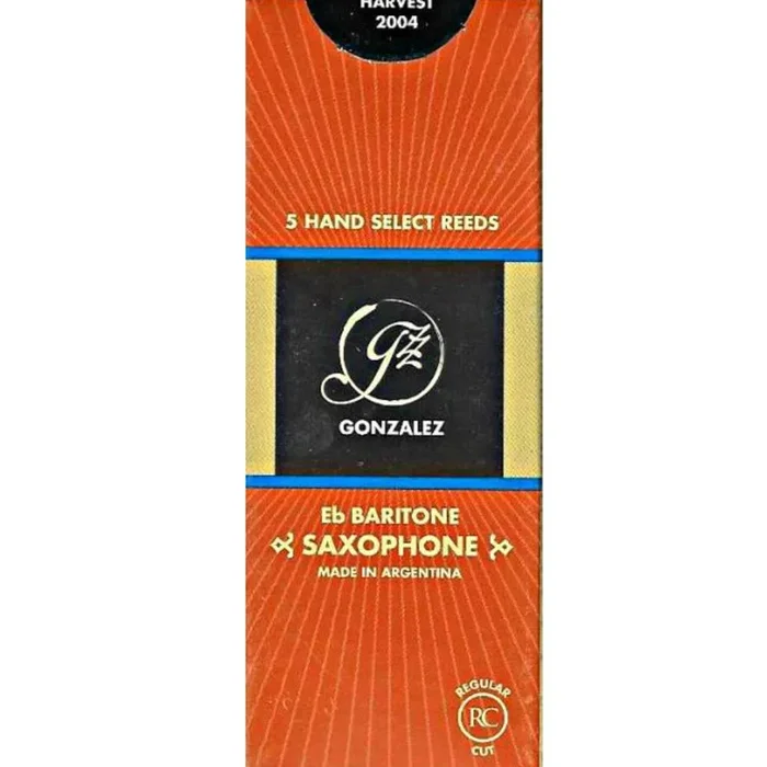Gonzalez Baritone Saxophone ‘RC’ Reeds Strength, Box of 5
