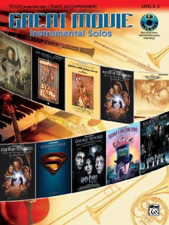 Great Movie Instrumental Solos for Violin with CD
