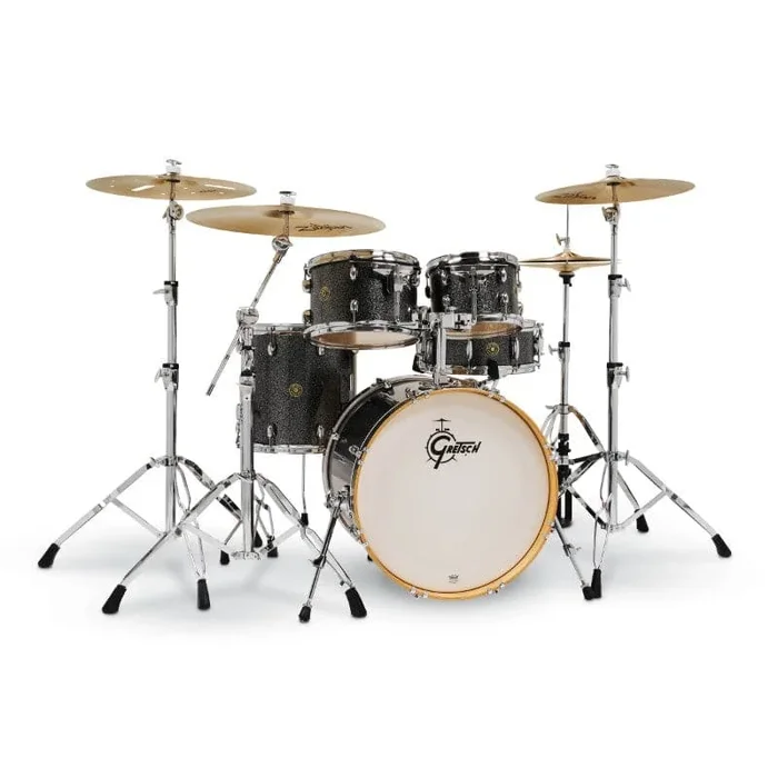 Gretsch Catalina Maple 5pc Drum Set 20/10/12/14/14 Black Stardust