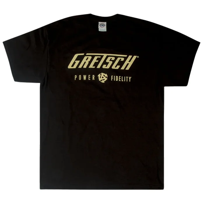 Gretsch Power & Fidelity Logo T-Shirt – Black – Small