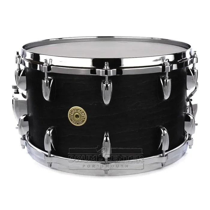 Gretsch USA Custom Snare Drum 14×8 20-Lug Satin Ebony