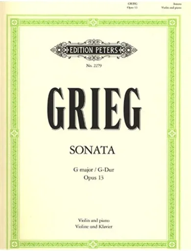 Grieg, Edvard: Sonata Op.13 in G (violin & piano)