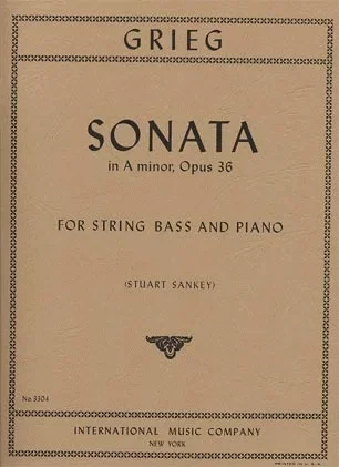 Grieg, Edvard: Sonata Op.36 (bass & piano)
