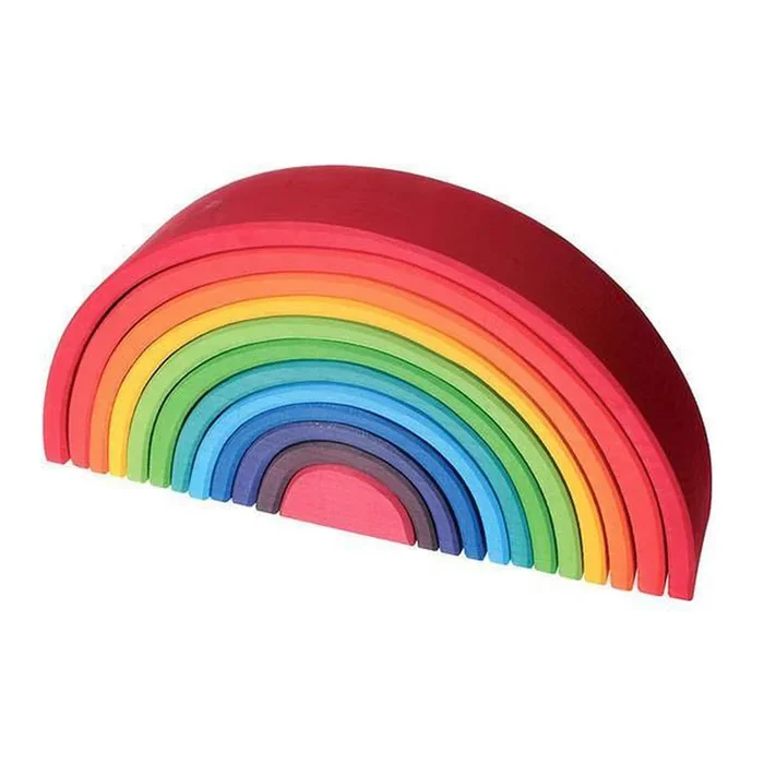 Grimm’s large wooden rainbow stacker