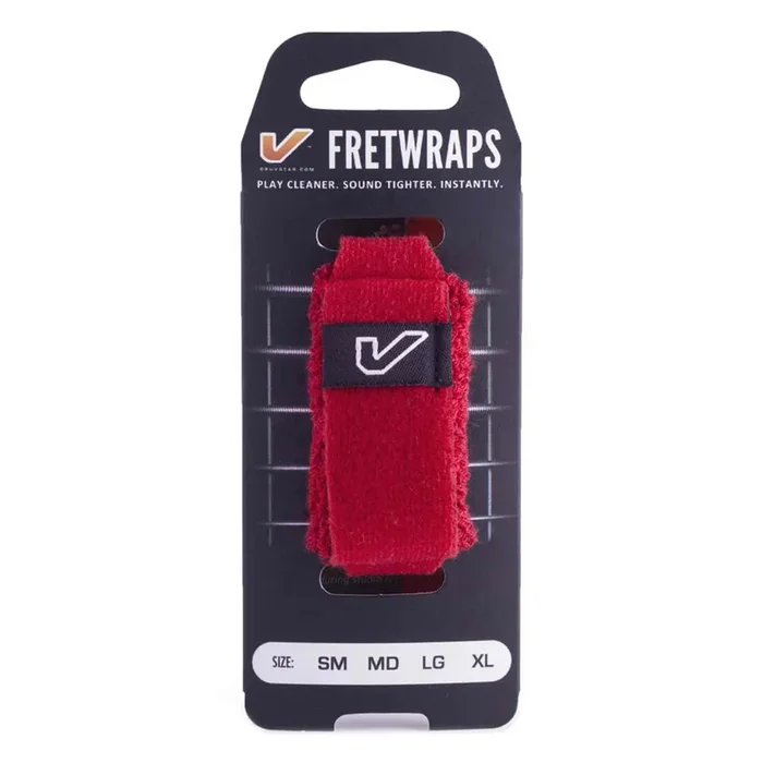 Gruv Gear FretWraps HD Fire Red Guitar String Muter 1-Pack Medium
