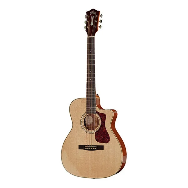 Guild OM-140CE Westerly Cutaway Electro Acoustic Guitar – Natural High Gloss