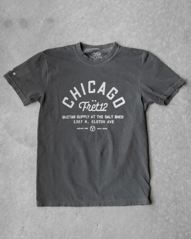GUITAR SUPPLY AT THE SALT SHED T-SHIRT – PEPPER