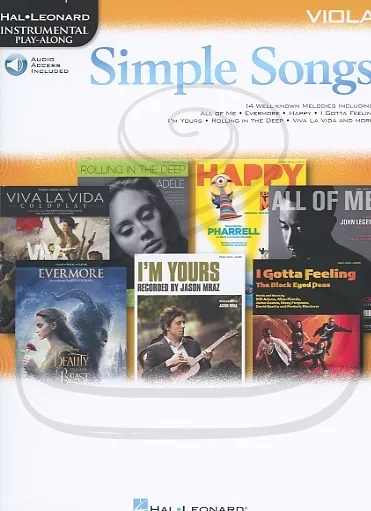 Hal Leonard Instrumental Play-Along: (collection) Simple Songs (viola)(audio access) Hal Leonard