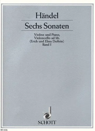Handel, G.F.: Six Sonatas Vol.1 (violin & piano)