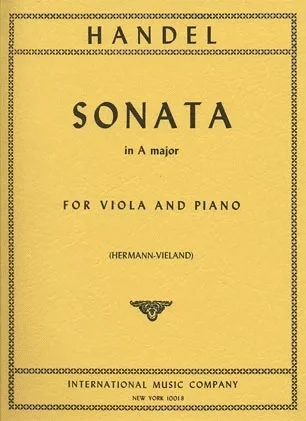 Handel, G.F.: Sonata in A Major (viola & piano)