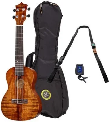 Harley Benton Koa Ukahuna Scout Ukulele Set