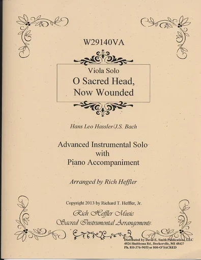 Hassler/Bach (Heffler): O Sacred Head, Now Wounded (viola & piano)