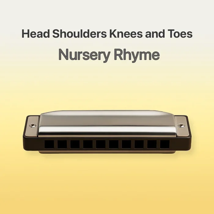 Head shoulders knees and toes – Harmonica tab