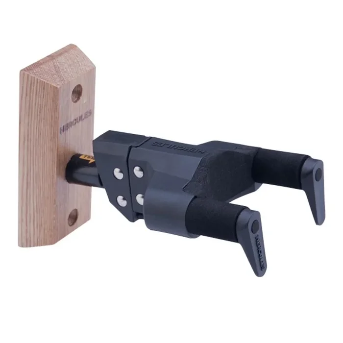 Hercules USP10WB Ukulele Hanger Auto Grip Wooden Wall Mount – Black