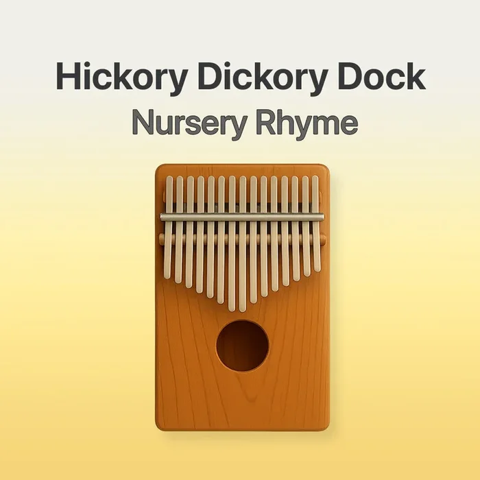 Hickory dickory dock – 17 Note Kalimba tab